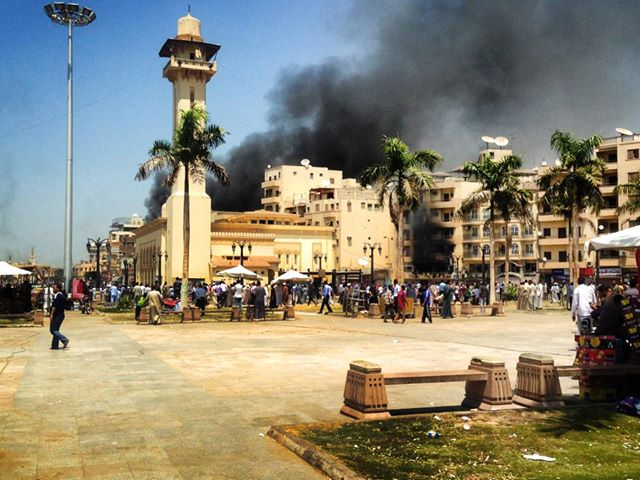 Fire in Luxor. Credit: Luxor Times.